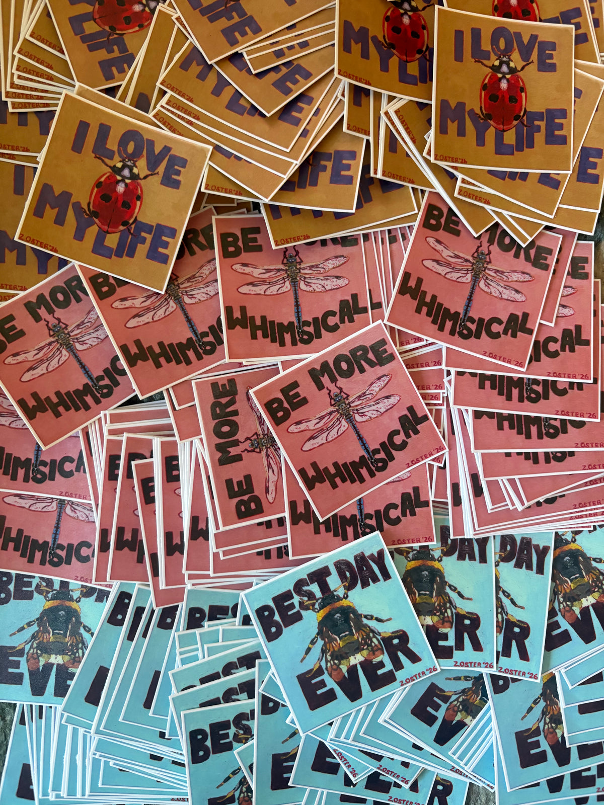 Happy Bugs Stickers